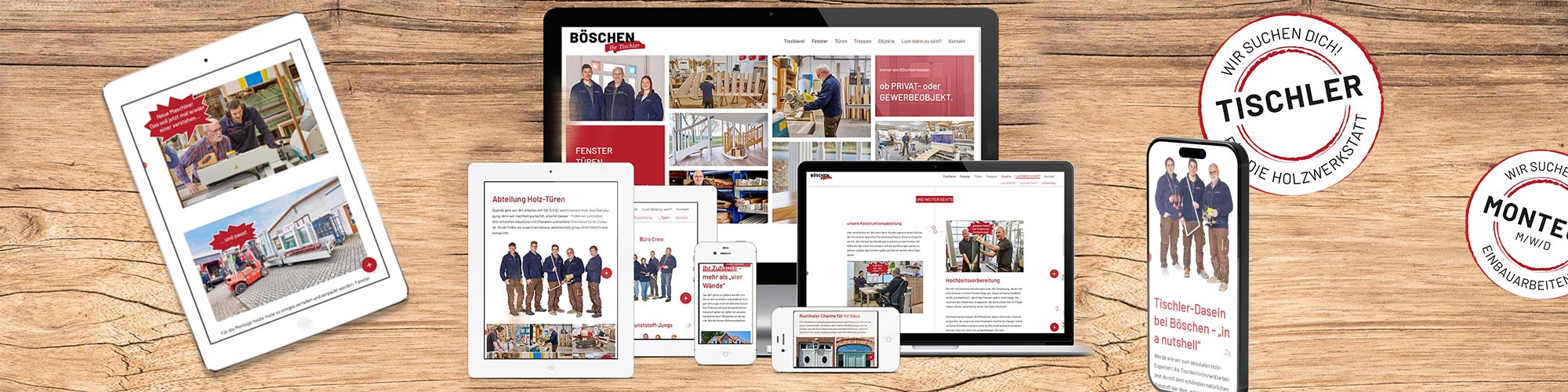 Webseite für Tischlerei Fredy Böschen GmbH | Ottersberg