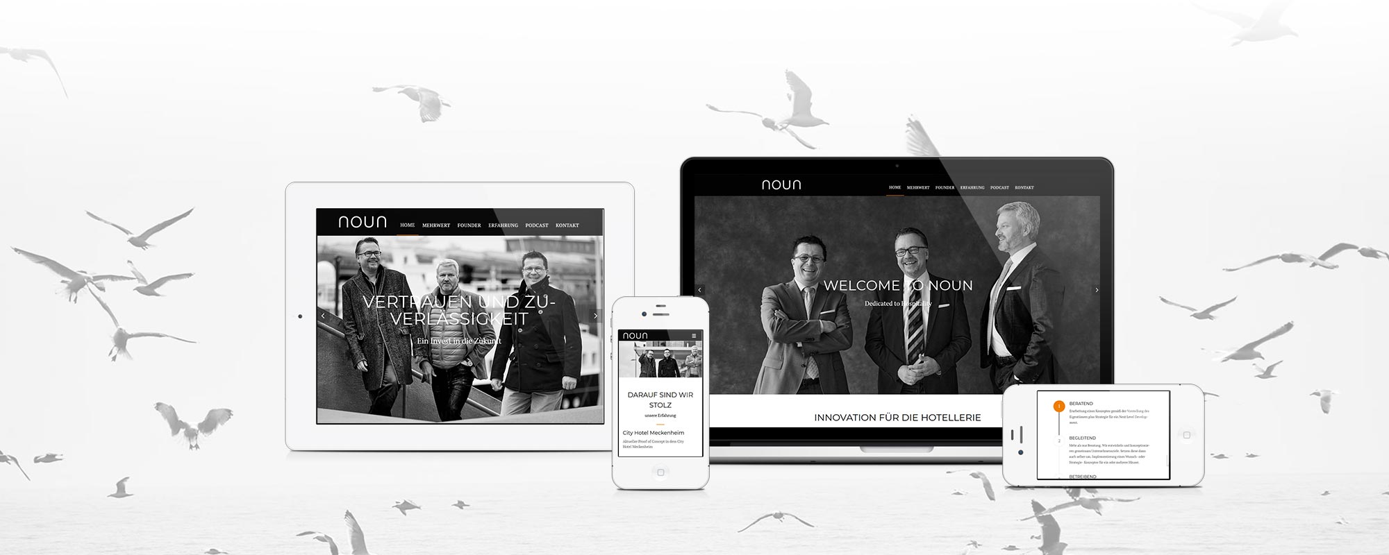 Webseite für noun-welcome GmbH