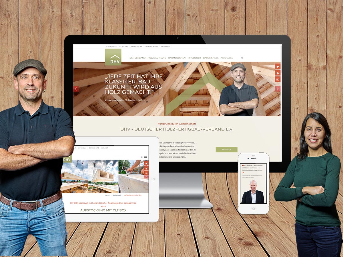 floss-design erstellt Webseite für den Deutschen Holzfertigbau Verband